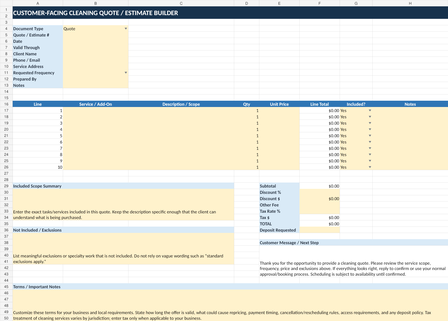 Inquiry to Quote System full preview